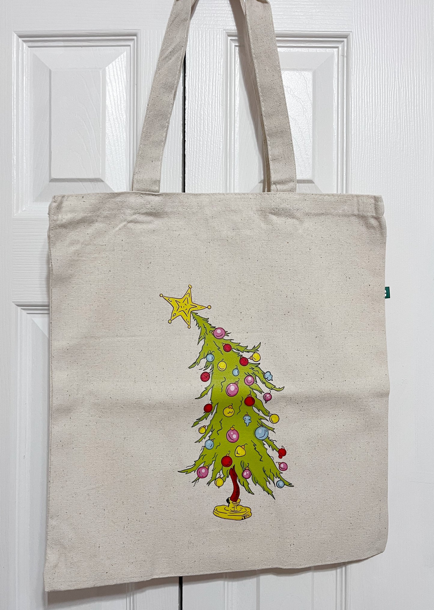 "Christmas Tree" 100% Recycled Cotton Tote Bag