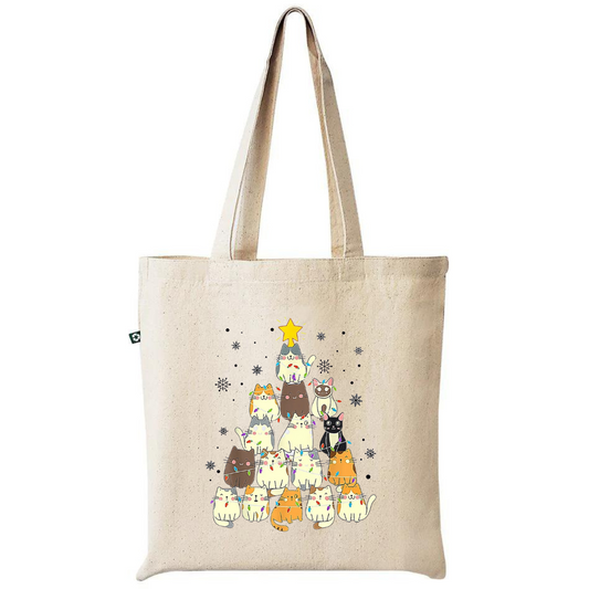 "Christmas" 100% Recycled Cotton Tote Bag