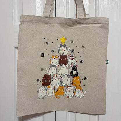 "Christmas Tree" 100% Recycled Cotton Tote Bag